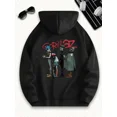 thumbnail image 1 of New Arrival Gorillaz Anime Vibrant Blue Graphic Pullover Soft Warm Hoodie Shirt for Men & Women, up to Size 5XL, 1 of 2