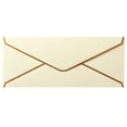 thumbnail image 1 of New Arrival！ Kaonry Envelope， Business Envelopes with V Gold Border #10 Envelope Made of 150Gsm Paper Standard Envelopes with Gold Stickers for Checks Letter Mailing, 1 of 4