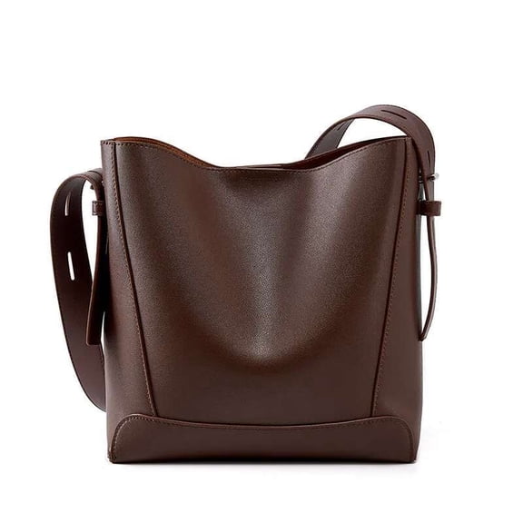 New Arrival Ladies Large Capacity Genuine Leather Handbag - Multi-functional Shoulder and Crossbody Style