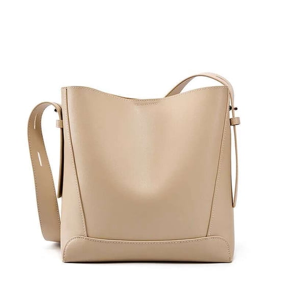 New Arrival Ladies Large Capacity Genuine Leather Handbag - Multi-functional Shoulder and Crossbody Style