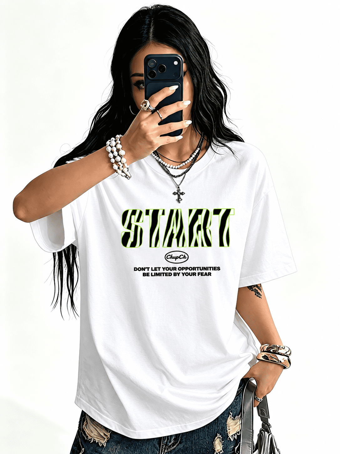 【New Arrival】 START Motivational Graphic T-Shirt, Inspirational Quote ...