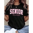 thumbnail image 1 of 【New Arrival】Senior Class of 2027 Floral Graduation T-Shirt – Commemorative Unisex Tee, 1 of 7