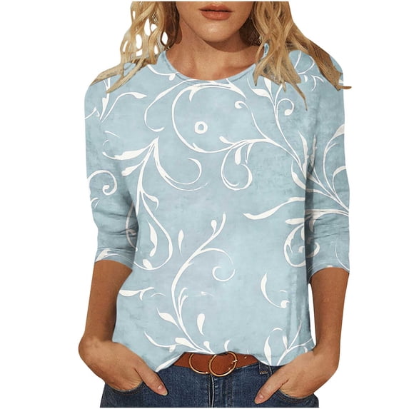 New Arrival TaLove Long Sleeve Shirts For Women Workout,Women Blouses Dressy Casual Summer Womens Tops Summer 2025 Trendy Shirts For Women 3/4 SleeveFall Outfits For Women 2025