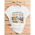 thumbnail image 1 of 【New Arrival】Take Me To The Thrift Shop Vintage Cottagecore Goose Mushroom Ceramic Graphic T-Shirt, Unisex Cotton Crew Neck Retro Farmhouse Casual Tee, Thrift Lover Gift, 1 of 6