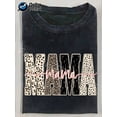 thumbnail image 1 of 【New Arrival】Trendy Mama Leopard & Cross Print T-Shirt | Unique Mother's Day Gift Tee, 1 of 5