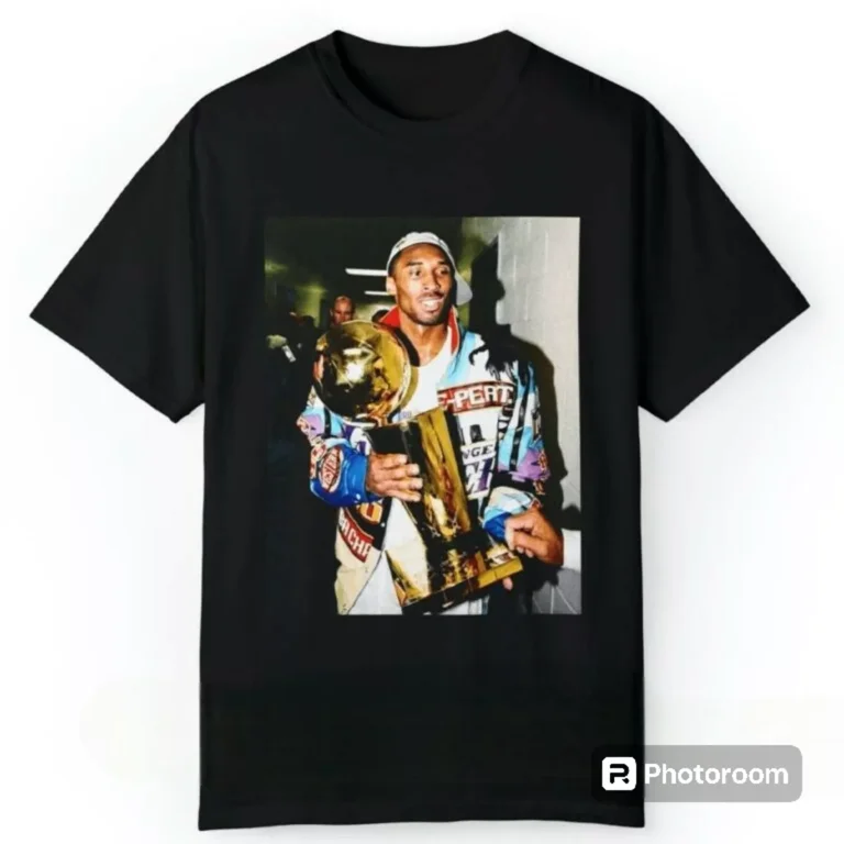 New Arrival Vintage Lakers Kobe Bryant Holding Trophy Unique Tee Walmart