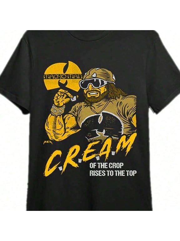 【New Arrival】Vintage Retro Tough Guy Graffiti Text Graphic T-Shirt, Unisex Cotton Crew Neck Old School Street Casual Tee, Hype Urban Novelty Gift