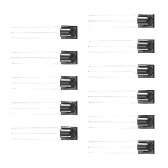 New Arrivals 10 Pcs Reception Distance 15M Infrared VS838 IR Receiver Modules Black