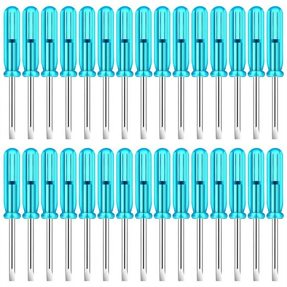 New Arrivals 100 PCS Mini Slotted Screwdriver, 2.0mm Flat Head 45mm Length