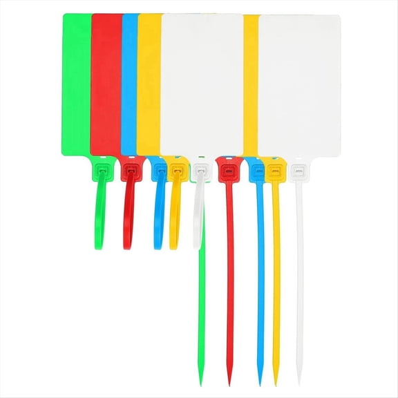 New Arrivals 100Pcs Color Mixed Plastic Seal Shipping Tag, Big Sign (Colors Mixed)
