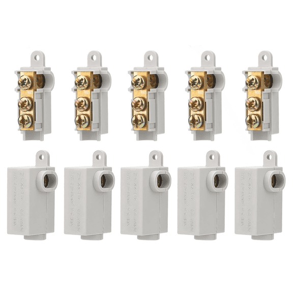 New Arrivals 10PCS 6 AWG Gauge -Type Wire Connector Nut Kit, 80A Quick Wiring Connection Terminal, Splicing