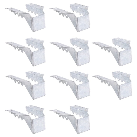 New Arrivals 10Pcs 2x6 Joist Hanger,Gauge Double Shear Face Mount Hanger,Hurricane Ties for Rafters Tie Brackets Floor