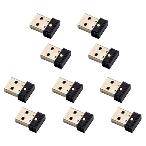 New Arrivals 10Pcs USB Mouse Jiggler,Undetectable Automatic Computer Mover Jiggler,Keeps Awake, Movement