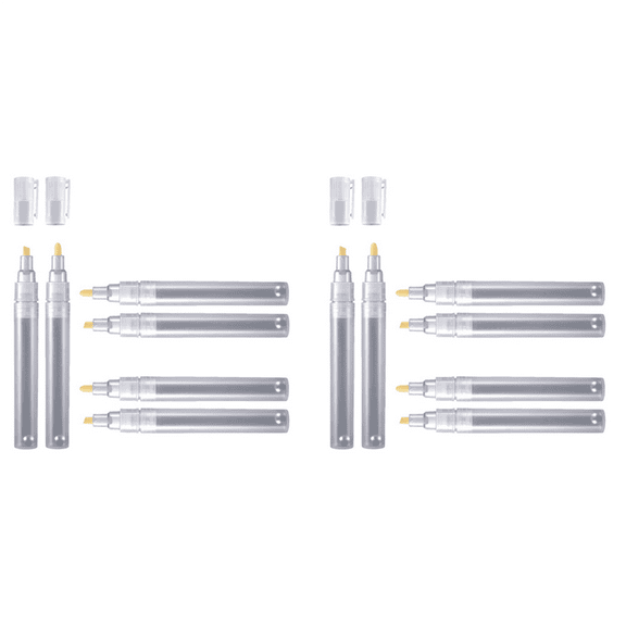 New Arrivals 12 Empty Fillable Blank Paint Pen Markers Refillable Fine Tip Graffiti Acrylic