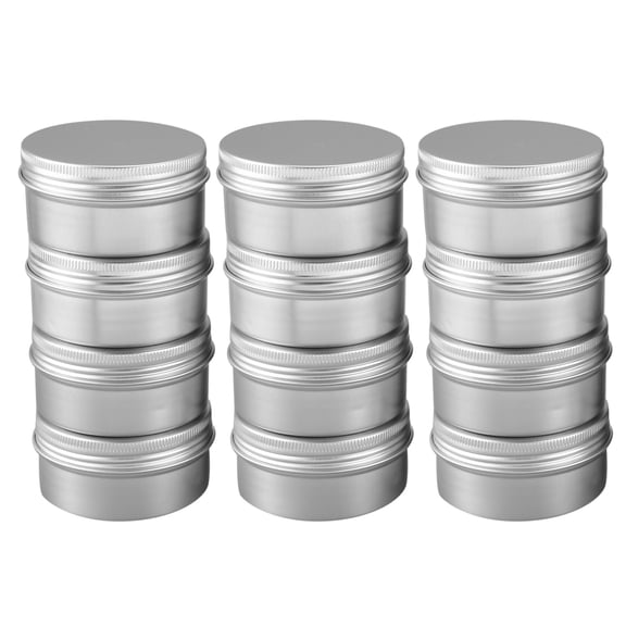 New Arrivals 12 Pack 80Ml Tins Containers Tea Aluminum Box Round With Screw Cap