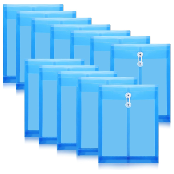 New Arrivals 12 Pack Envelopes with Button & String Tie Closure