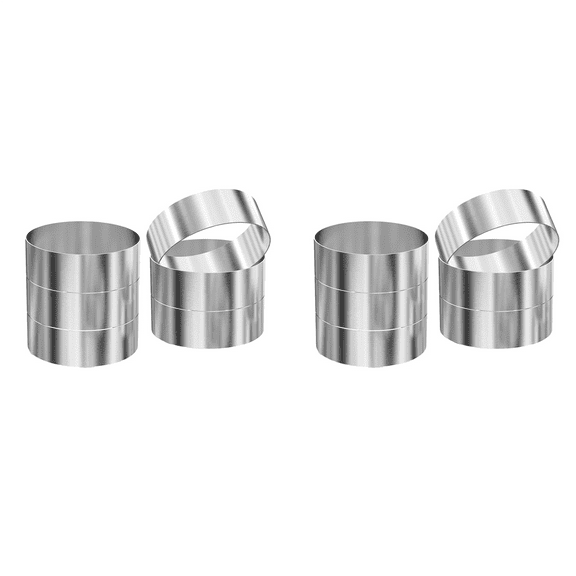 New Arrivals 12 Pcs Hamburger Bun Rings,Burger Mold,4 Inch Large Ring Molds for Cooking, Fried Eggs,Crumpets