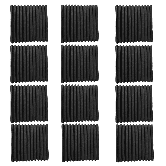 New Arrivals 12 Pieces Acoustic Foam Panel Self-Adhesive,Acoustic