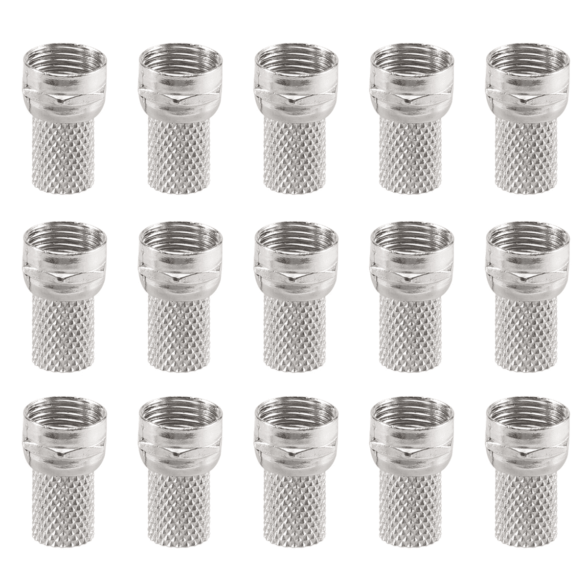 New Arrivals 15 Pcs RG6 F-Type Twist-On Coax Coaxial Cable Connector Male for CCTV Camera