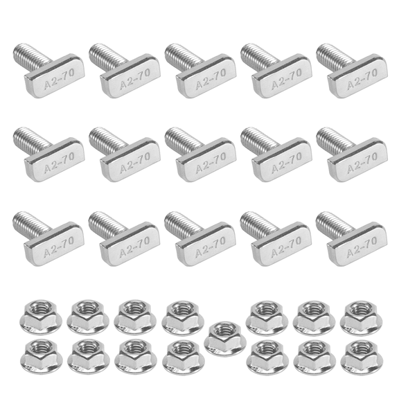 New Arrivals 15Pcs T Slot Bolt Replacement,M8 X 20 Screws
