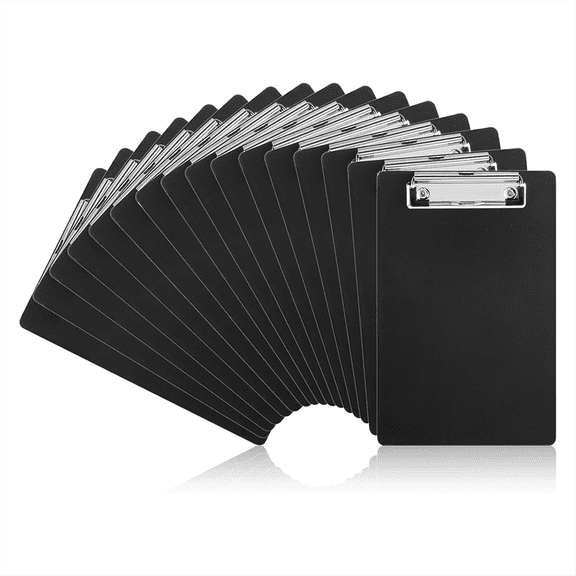 New Arrivals 16 Pack Mini Clipboards with Pen Holder Clip A5 Memo Clipboard