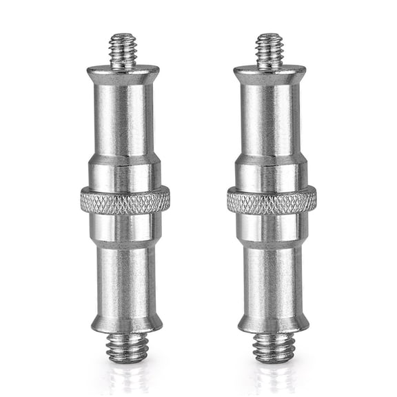 New Arrivals 2 Pieces 1/4 to 3/8 inch Metal Screw Adapter for Studio Light Stand