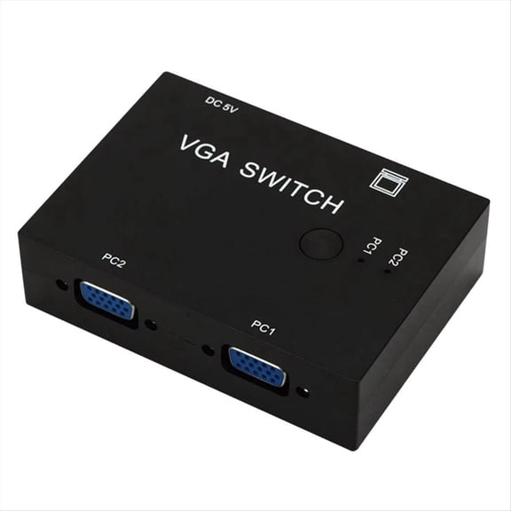 New Arrivals 2 in 1 Out VGA Switch Video Converter Port Switcher Cable KVM Switches for PC Monitor Projector Display Laptop