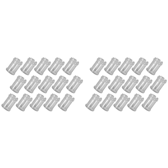New Arrivals 200Pcs 5mm LED Light Emitting Diode Lampshade Guide Column Cap Protective Cover Transparent Lamp