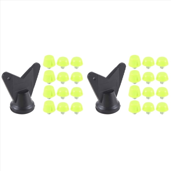 New Arrivals 24Pcs Football Shoe Spikes Soccer Boot Cleats M5 Threading Screw 7mm 10mm Anti Slip Replacement Studs Green