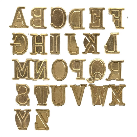 New Arrivals 26pcs Hot-Stamps Uppercase Alphabet Set for Branding and Personalization of Wood, Leather, Other Surfaces