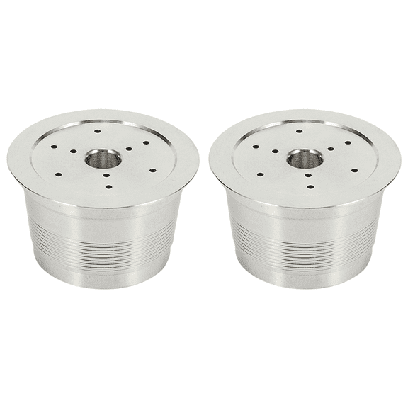New Arrivals 2X Compatible for Caffitaly Coffee Machine Maker Stainless Steel Refillable Reusable Capsule Cafe