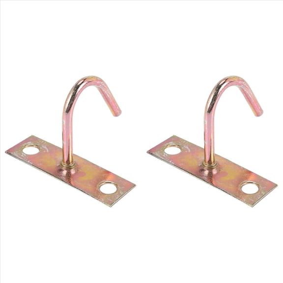 New Arrivals 2X Fan Fixture Metal J Shaped Ceiling Mount Hook Hanger 80mm Height