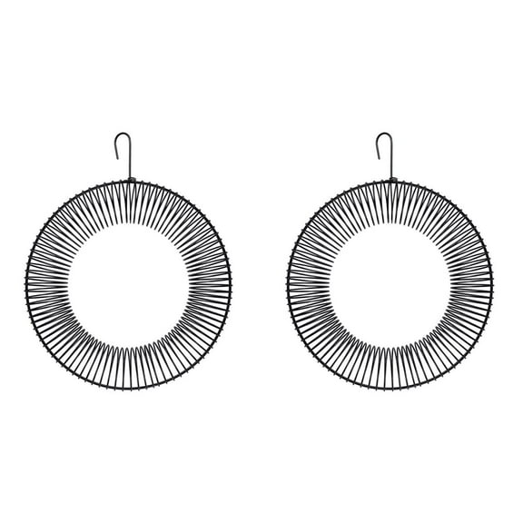 New Arrivals 2X Peanut Wreath Bird Feeder 16 Inch, Rust & Waterproof Solid Steel DurableWhole Wild with Hook