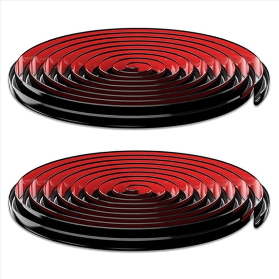 New Arrivals 2X RV Caravan Roof Rainwater Gutter PVC Water Channel Easy Install Motorhome Drainage System Black