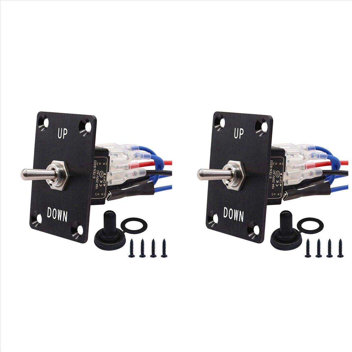 New Arrivals 2X Rocker Toggle Switches Momentary 6 Pin 3 Position (ON ...