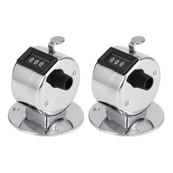 New Arrivals 2X Round Base 4 Digit Manual Hand Tally Mechanical Palm Click Counter