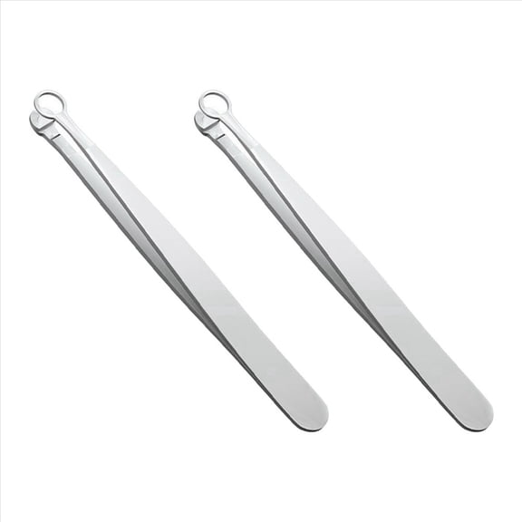 New Arrivals 2X Universal Nose Hair Trimming Tweezers Stainless Steel Eyebrow Cut Manicure Makeup Scissors