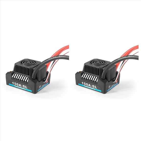 New Arrivals 2X Waterproof 2-4S Brushless ESC with 5.8V-6.1V/3A BEC for 1/8 1/10 1/12 RC Model Car Truck Boat,150A