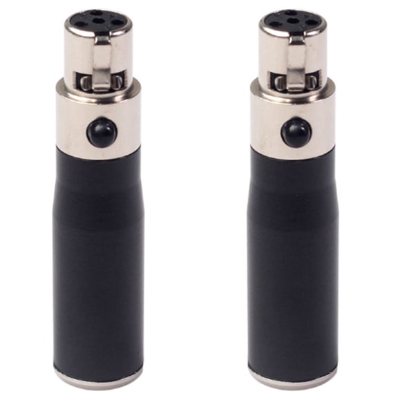 New Arrivals 2X XLR Mini 3 Pin Male to 4 Female Audio Adapter Plug Connector Hi-Fi Signal Converter for Mic Speaker