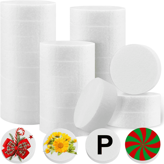 New Arrivals 3 Inch Foam Circles for Crafts, DIY Projects, Cakes, Decorations