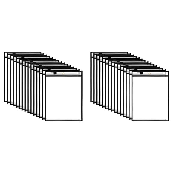 New Arrivals 30 Packs Dry Erase Pockets Reusable Plastic Sleeves Clear Job Ticket Holders for Teacher Classroom School Office Work