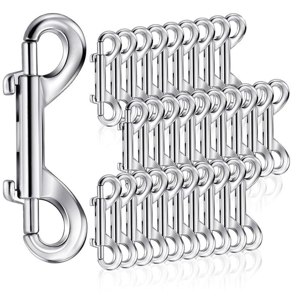 New Arrivals 30 Pieces Double Ended Bolt Snaps Hooks, 2.7 Inch Heavy Zinc Alloy Trigger Clips Metal Chain Key Holder