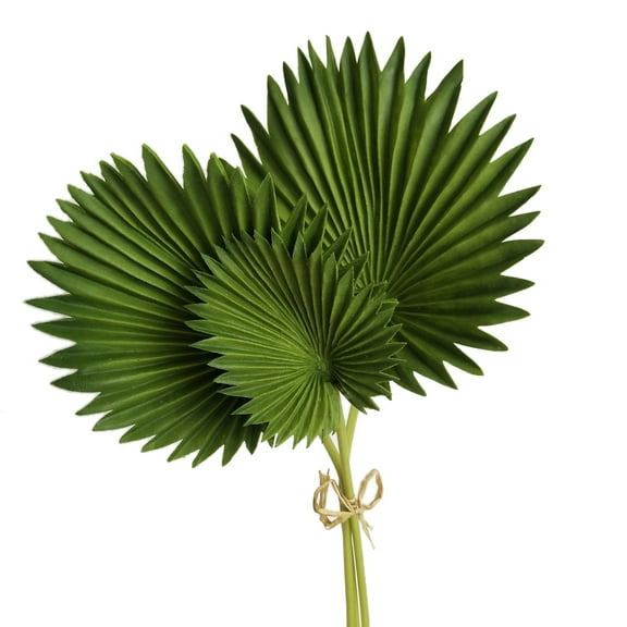 New Arrivals 3Pcs Artificial Palm Leaves Bunch Green Fake Plants Home Decoration