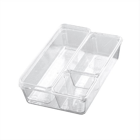 New Arrivals 4-Pack Acrylic Drawer Organizer Trays Crack-,Multi-Use