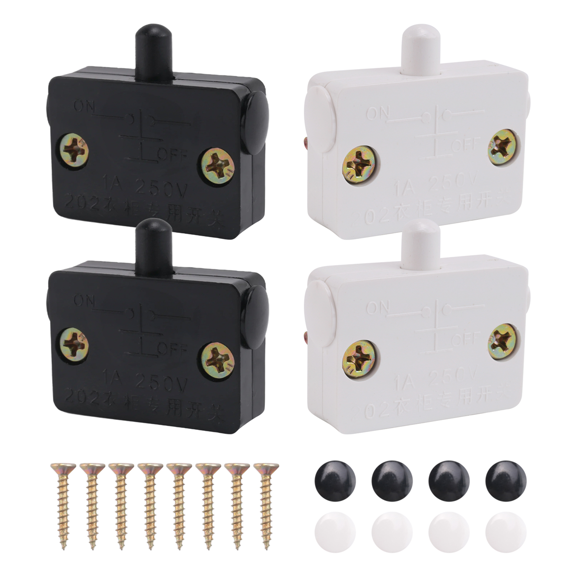 New Arrivals 4 Pcs Cabinet Door Switch Lamp Drawers Open on Close for 12V 24V 110V
