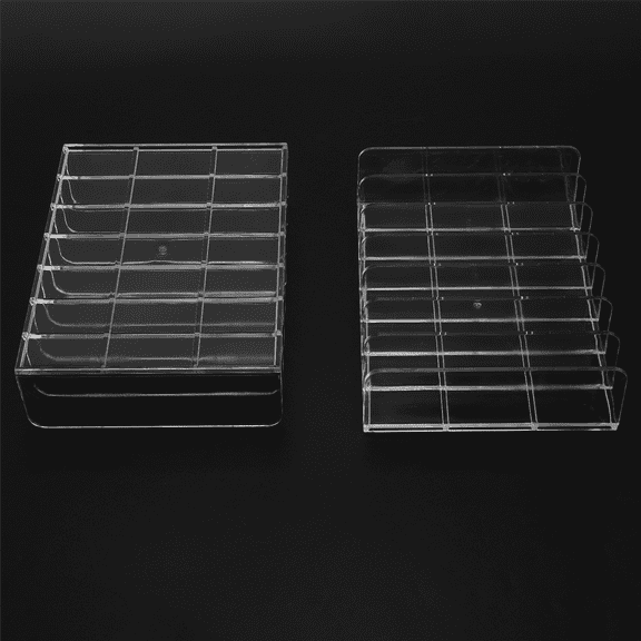 New Arrivals 4 Pcs Clear Acrylic CD Holder with Tackable DVD Display Rack Storage Organizer Stand Tray Holds