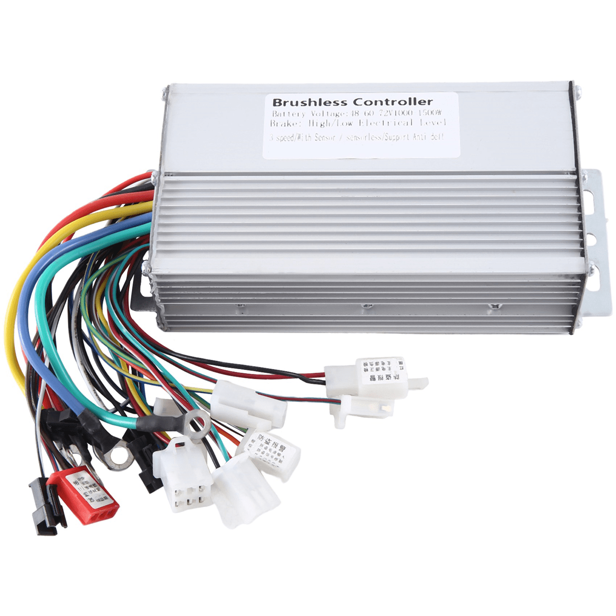 New Arrivals 48V 60V 64V 72V 1000W 1500W Electric Controller 12 Tube Dual  Mode E-Bike Brushless Speed Motor - Walmart.com