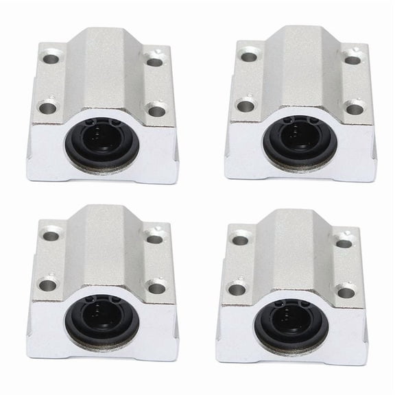 New Arrivals 4X SCS10UU 10mm Linear Motion Ball Bearing Slide Bushing Block Silver