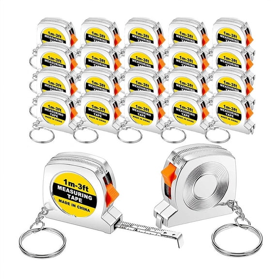 New Arrivals 50 Pcs Keychain Tape Measure, Functional Pocket Measure