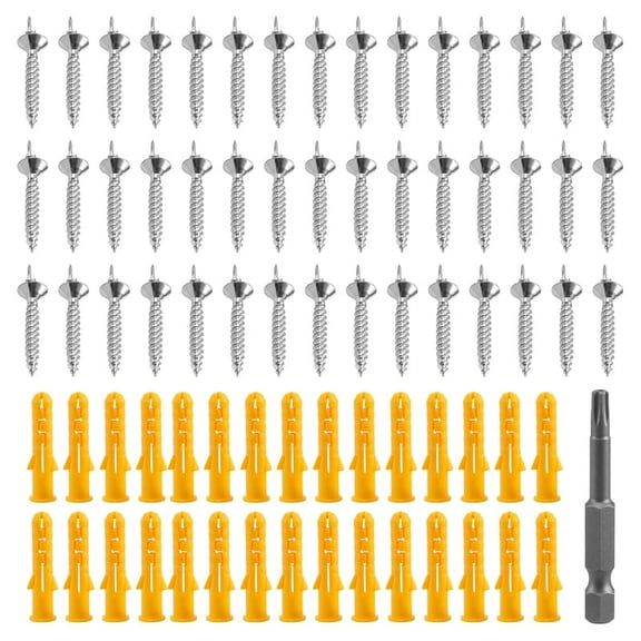 New Arrivals 50PCS Seamless Nails Double-Headed Screw Solid Wood Baseboard Screws